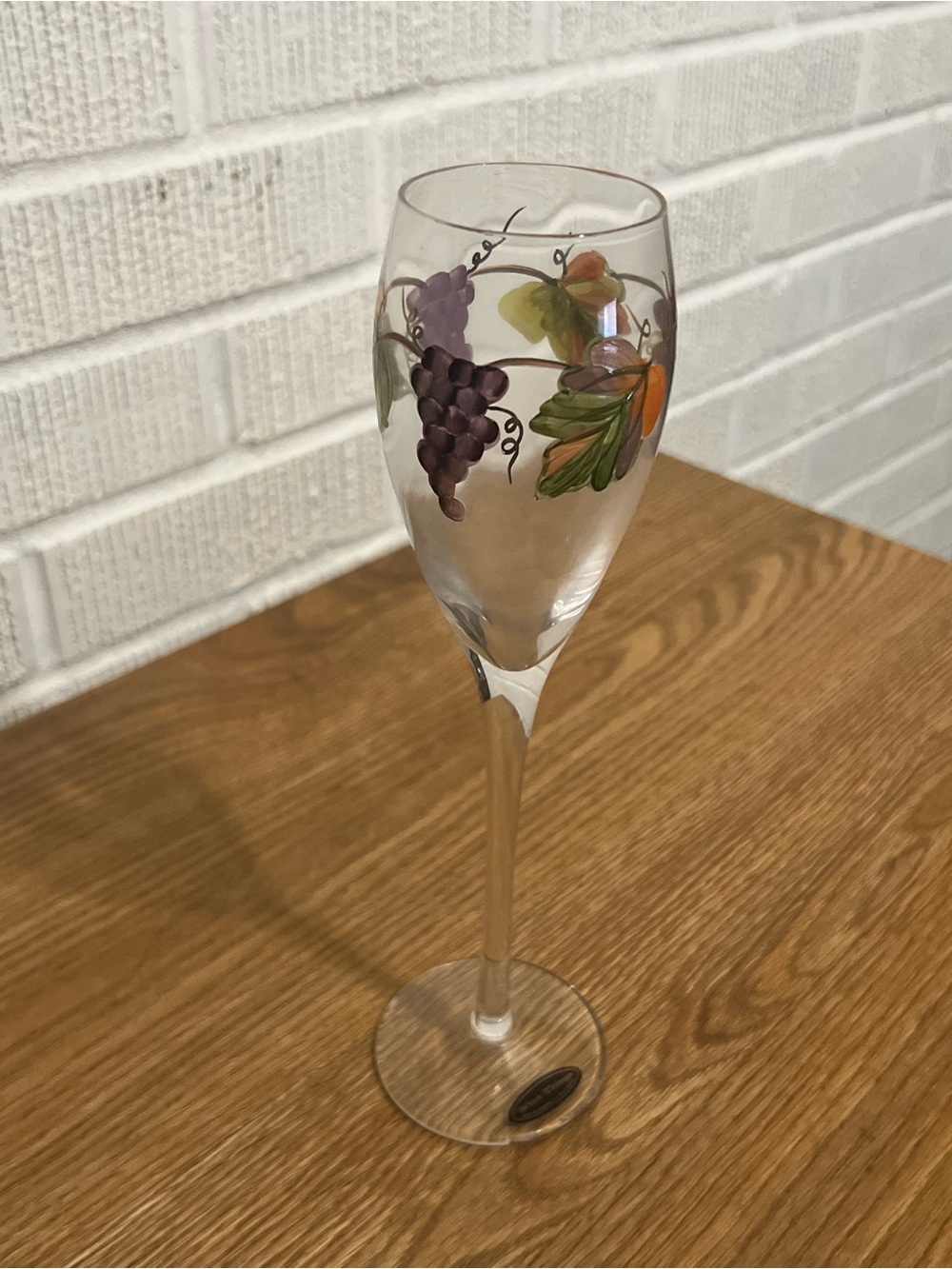 Hand Painted in Romania Grape Vines Flute